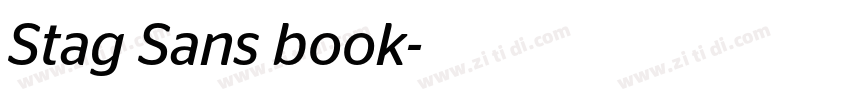 Stag Sans book字体转换